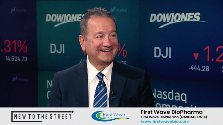 First Wave BioPharma, Inc.’s  interview with James Sapirstein, Chairman, CEO & President