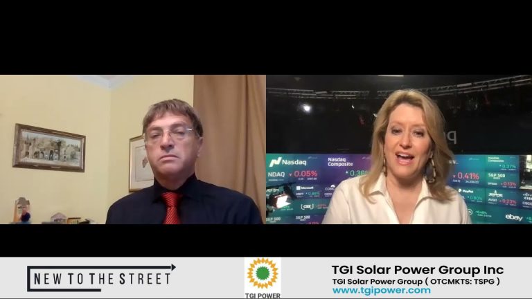 TGI Solar Power Group, Inc.’s interview, Mr. Sam Epstein, Chief Operations Officer (COO).