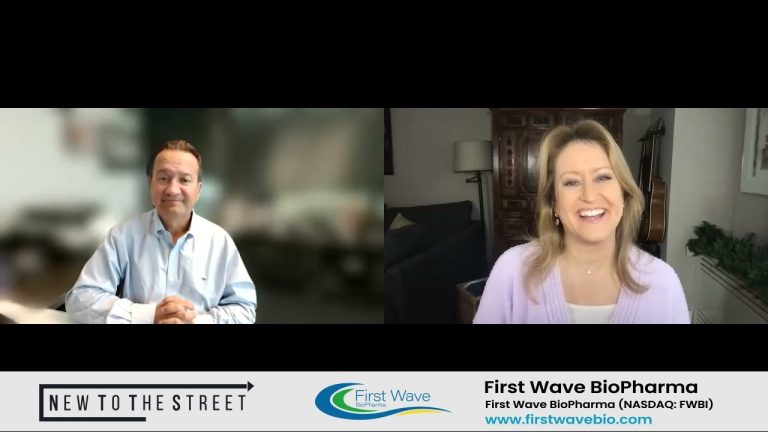 First Wave BioPharma, Inc.’s interview, Mr. James Sapirstein, Chairman, CEO & President.