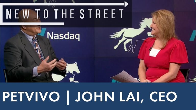 John Lai, CEO of, PetVivo Holdings Inc. returns for an in-person NASDAQ Marketplace interview.