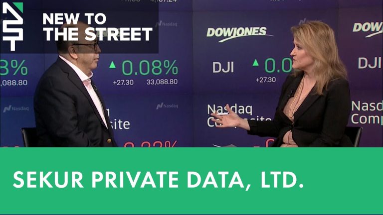 Sekur Private Data, Ltd.’s interview with Mr. Alain Ghiai, CEO.