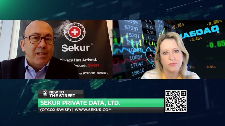Sekur Private Data, Ltd.’s interview with Mr. Alain Ghiai, CEO.