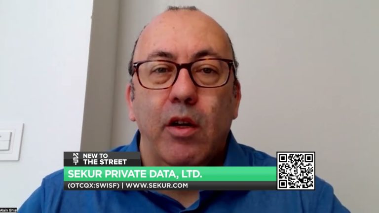 Sekur Private Data, Ltd.’s (OTCQX: SWISF) (CSE: SKUR) (FRA: GDT0) interview with Alain Ghiai, CEO.