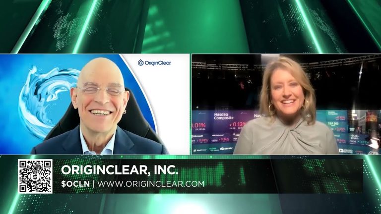Water Company – OriginClear, Inc.’s (OTC: OCLN) ($OCLN) interview with Riggs Eckelberry, CEO.