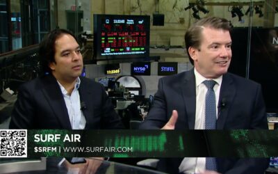 Air Travel Electrification – Surf Air Mobility, Inc.’s (NYSE: SRFM) ($SRFM) interviews with Stan Little, Chief Executive Officer, and Sudhin Shahani, Founder.