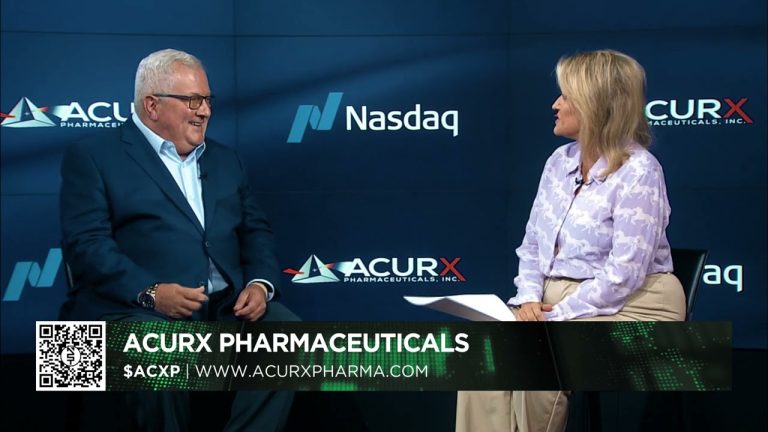 Biopharmaceutical – Acurx Pharmaceuticals, Inc.’s (NASDAQ: ACXP) ($ACXP) David Luci, President/CEO.