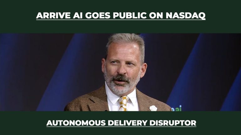 Arrive AI Goes Public on Nasdaq – Autonomous Delivery Disruptor