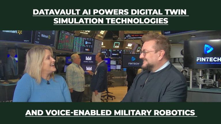 DataVault AI Powers Digital Twin Simulation Technologies and Voice-Enabled Military Robotics